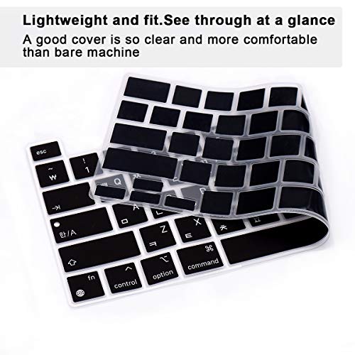 Funda de teclado coreano para MacBook Pro 13 M1 A2338 protector de silicona version US 5