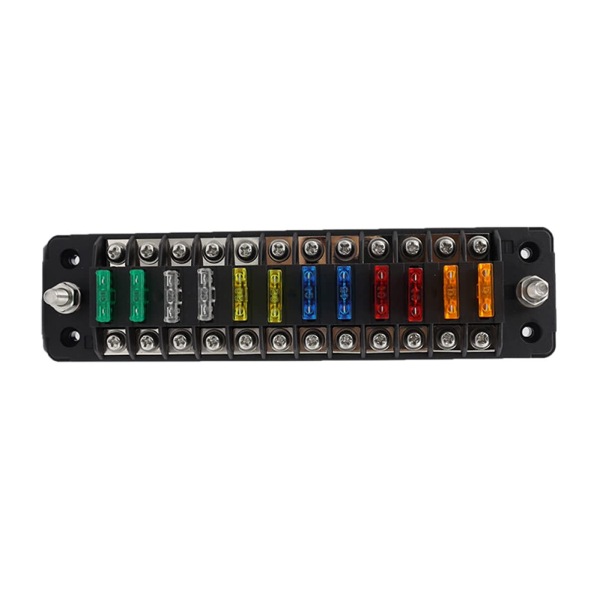 Ciieeo 1 Set Fusibili per Auto e Barca Box Fusibili Vie Design Compatibile con Veicoli e Navi Include e Viti Installazione
