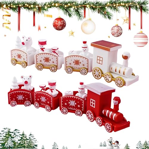 2 Stück Weihnachten Zug Deko Weihnachts Basteldekoration Zug...