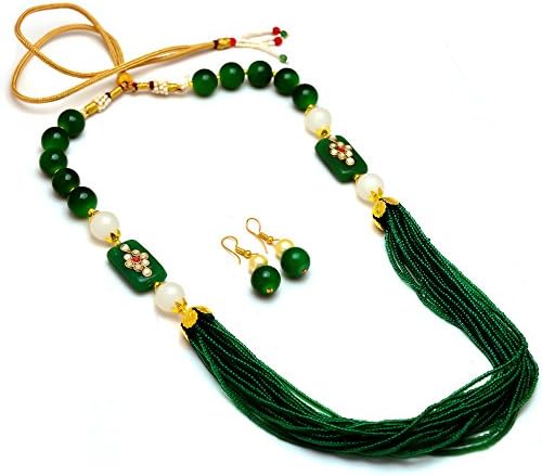 Jewar Green Necklace indian handmade 