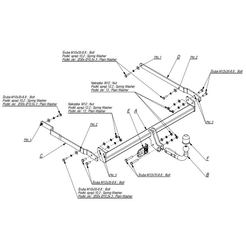 Attelage Compatible avec Renault Megane 3 Break (05/09-06/16) Col de Cygne - Imiola