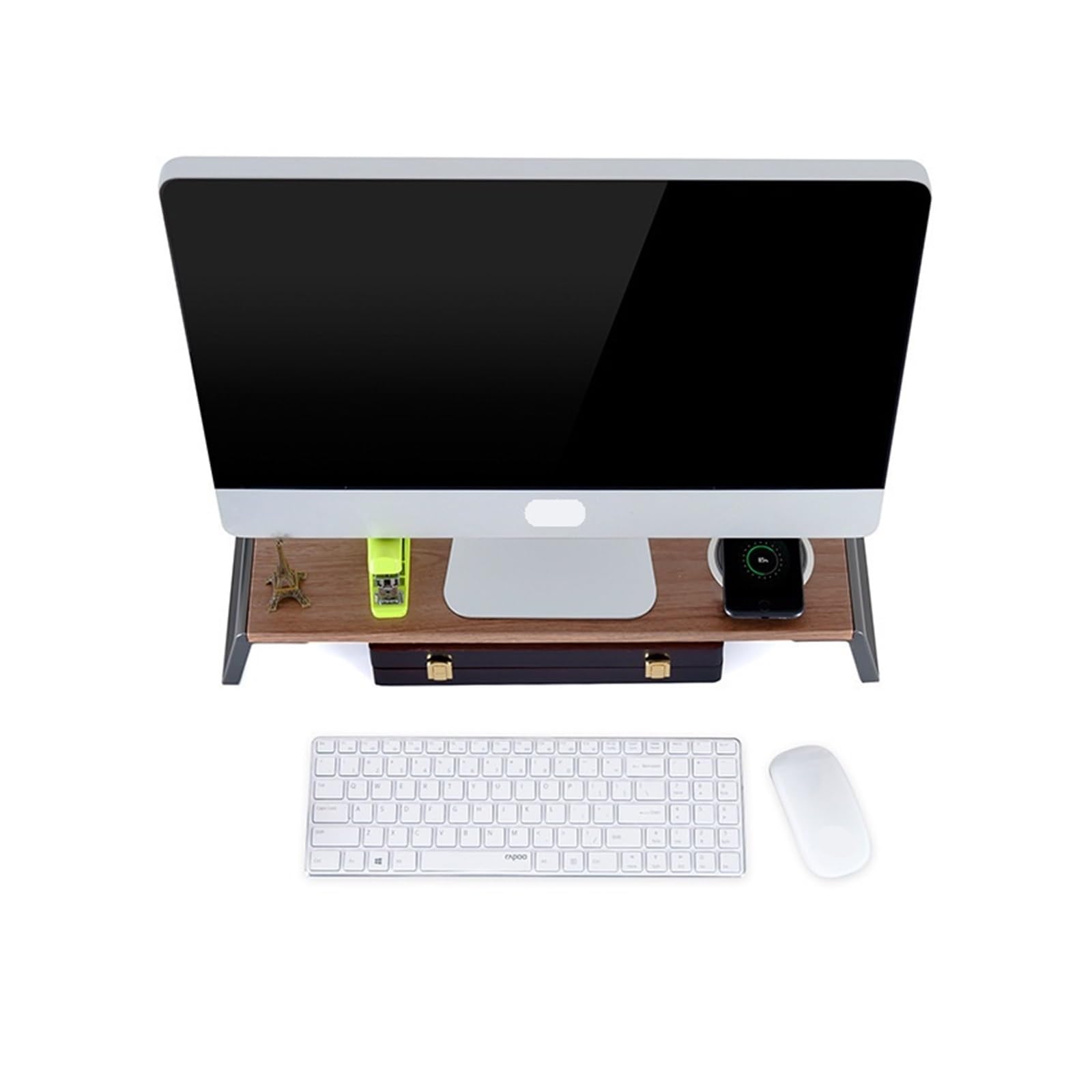 ID-20 Podwyższenie pod laptopa LCD stojak na komputer Podstawa regału magazynowego (czarny)
