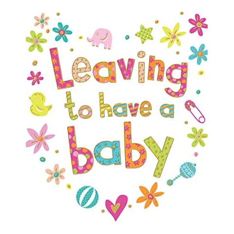 Piccadilly Greetings Large Baby Leaving Card Cover
