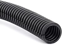 Vista 5 de ZhiYo 10 pies 1" Conducto de alambre dividido para telar, cubierta flexible para auto