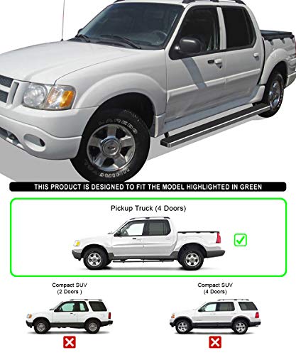 Estribos de acero inoxidable 304 para Ford Explorer miniatura 2