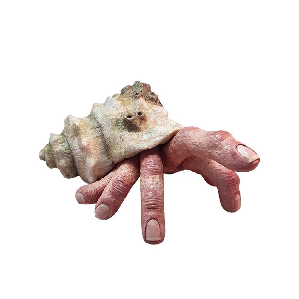 JAOCDOEN Creepy Snail Hand Horror Model, Addition to Any Collection, Hand Drawn Decor for Cat Teasing and Fun, Halloween or Party (Blue fluorescence)