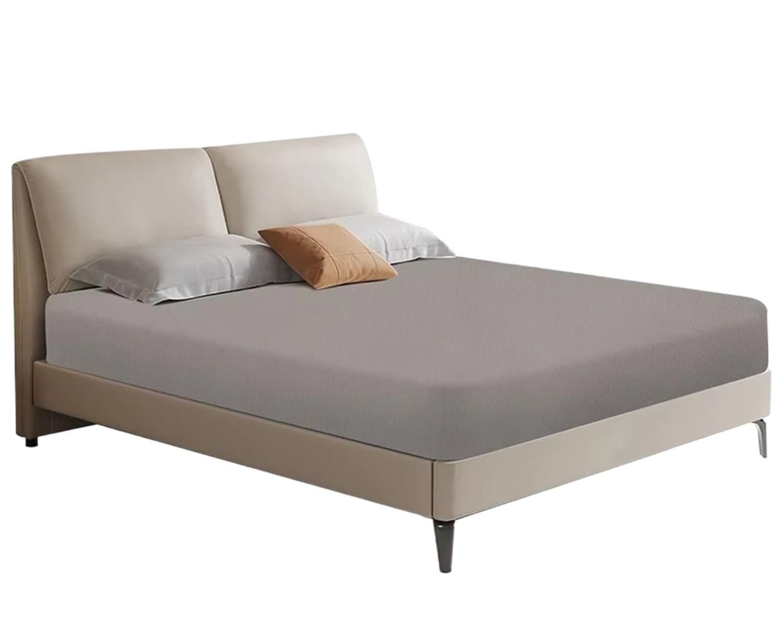 Funda de colchón Impermeable Cama con Cremallera Sábana Ajustable Protector Todo Incluido Antideslizante Sin Funda Almohada para ColchóN(137x190x36 cm)