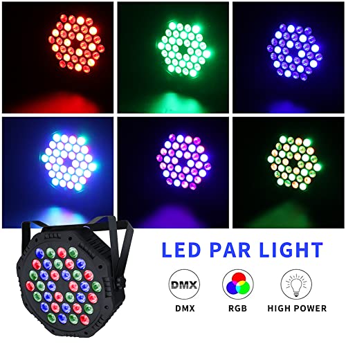 Stage Lights 36 Led Rgb Dj Par Light Remote & Dmx Controlled Sound Activated Uplights For Wedding Birthday Club Christmas Music Show Dance Party Stage Lighting-8 Pack #TOP1