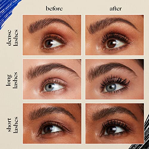 Extreme Volume Mascara + Bold Lash Primer With Castor Oil | 2 In 1 Clean Mascara + Primer | Maximum Volume + Curl | Vegan & Cruelty Free | Mascara: 0.20 Fl. Oz., Primer:0.07 Fl.oz. . #TOP4