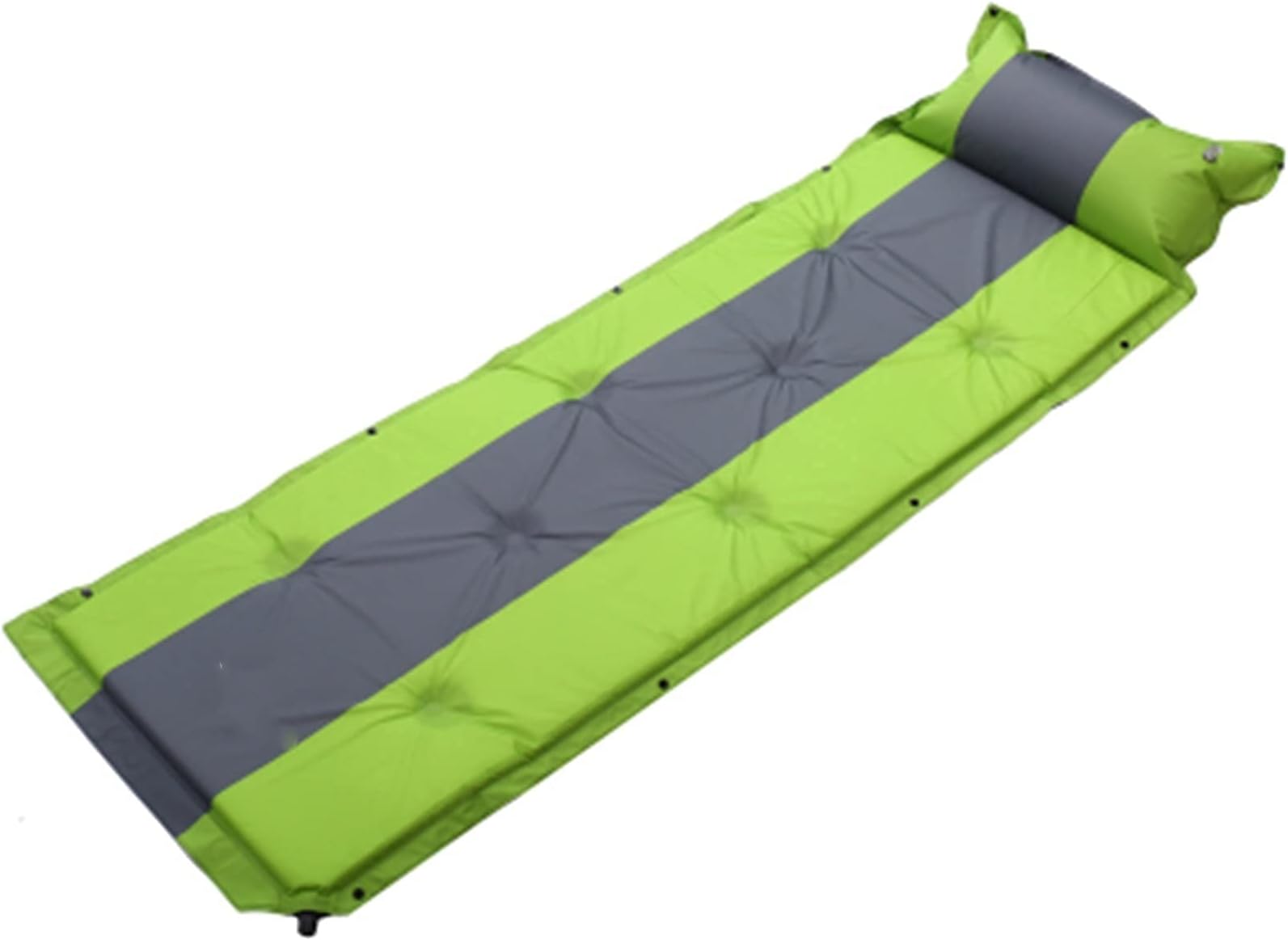 ARAST XIEZI Camping Mattress Trackman Single Person Outdoor Self-Inflating Sleeping Pad With Pillow Camping Tent Mat Travel (Color : Green, Size : Single) LEOWE