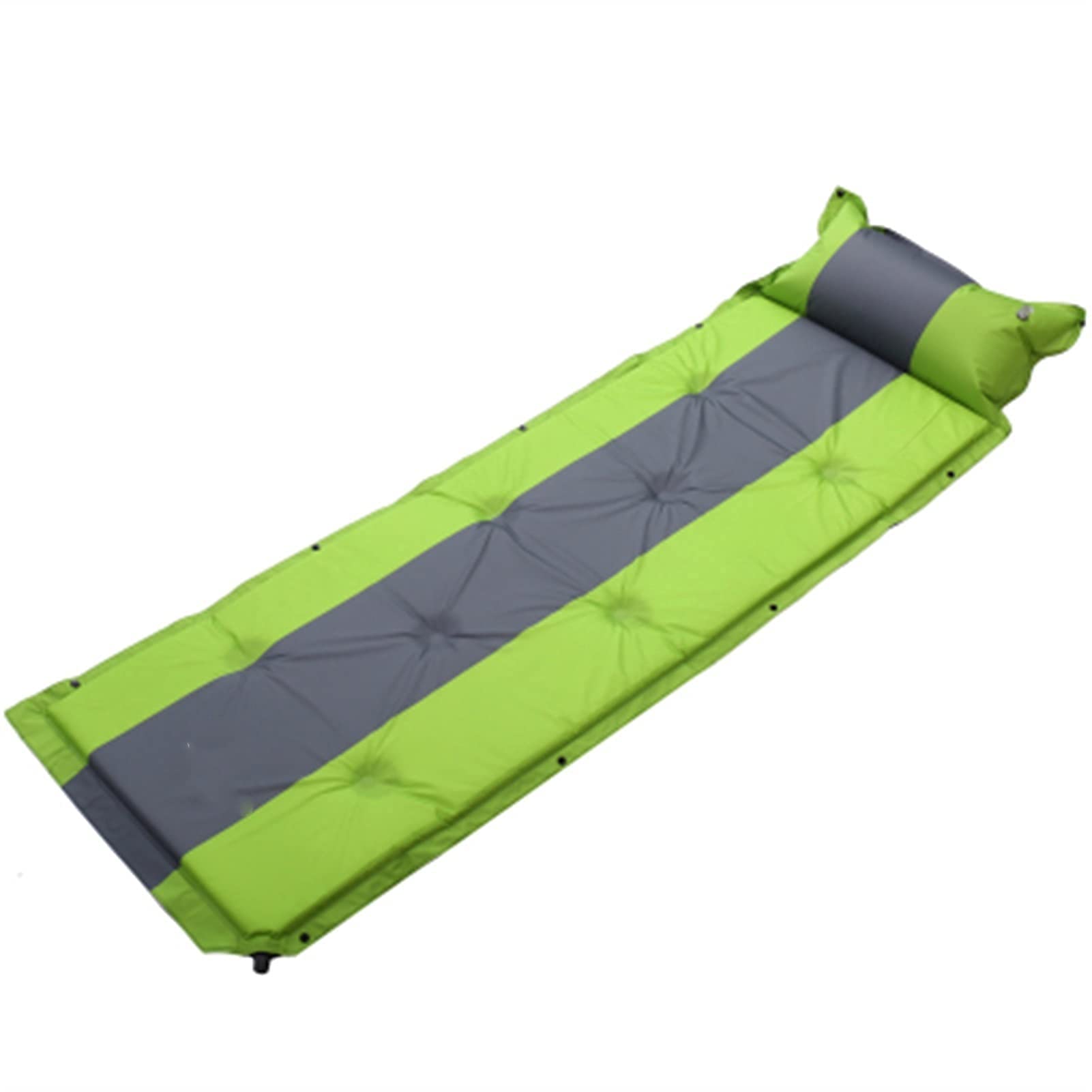 ARAST XIEZI Camping Mattress Trackman Single Person Outdoor Self-Inflating Sleeping Pad With Pillow Camping Tent Mat Travel (Color : Green, Size : Single) LEOWE