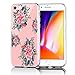 Produktbild Conie® Handyhülle Rück Schale für iPhone 6 Plus / + / 6S Plus / +, Ultra Slim TPU Hülle aus Silikon mit Bilder Motiv, Kanten Display Kamera Schutz, Motiv Blumen Design