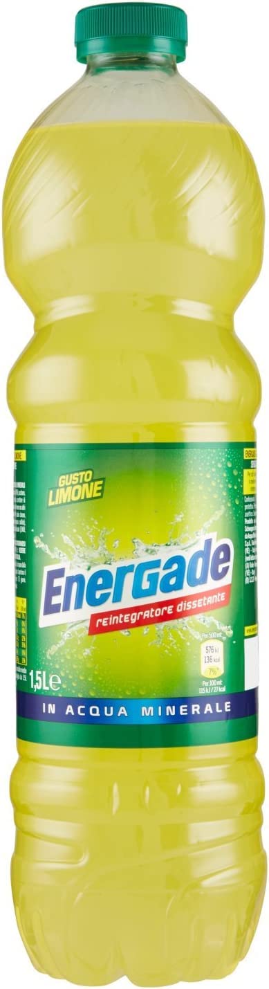 12 bebidas energéticas de limón Bevanda Energy de 1,5 litros