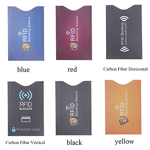 5PCS RFID Blocker Case Cover - Credit Cards Protection Blocking Sleeve(Blue)3