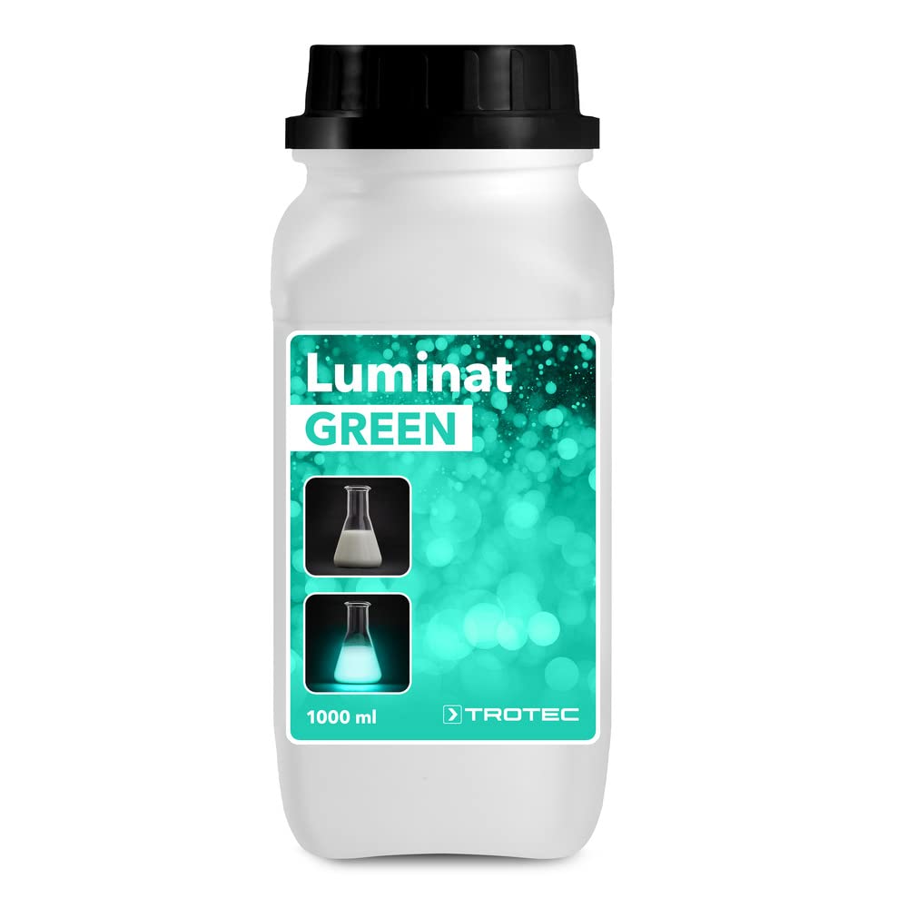TROTEC Luminat grün 1 L | Markierungsfarbstoff, UV-Tracer zur Rohrbruchortung | Leuchtfarbstoffe zur UV-Fluoreszenzanregung