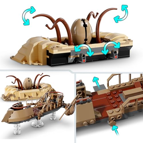 Image of LEGO Star Wars Desert Dodge and Sarlacc Pit - Collector's Building Set for Kids and Saga Fans - Buildable Vehicle for Boys and Girls 75396