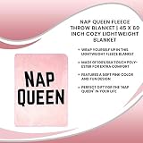Just Funky Koc polarowy Nap Queen | 117 x 152 cm przytulny lekki koc