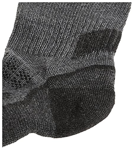 Carhartt Force Performance Men’s Crew Work Socks, Odor Resistant with Reinforced Heel & Toe, Charcoal Heather, Pack of 3 - Thumbnail 4