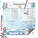 TOBJA Magnetische Belohnungstafel Kinder – Meerjungfrau Design, Routineplaner für 2 Kinder, mit täglichen & wöchentlichen Aufgabe | Inkl. 4 abwischbare Stifte | 30 x 30 cm