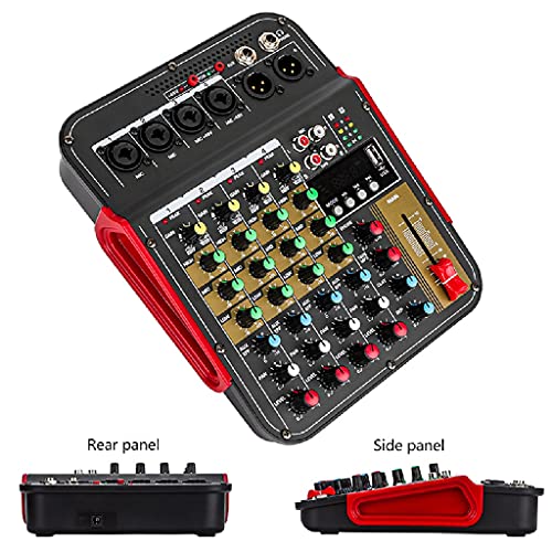 Ficha técnica VejiA Mezclador de Audio Digital M600 4ch Mic 2rca USB Mixer con 48v Phantom Power con Sistema de Audio Profesional BT Mp3 - Fernando Cortés