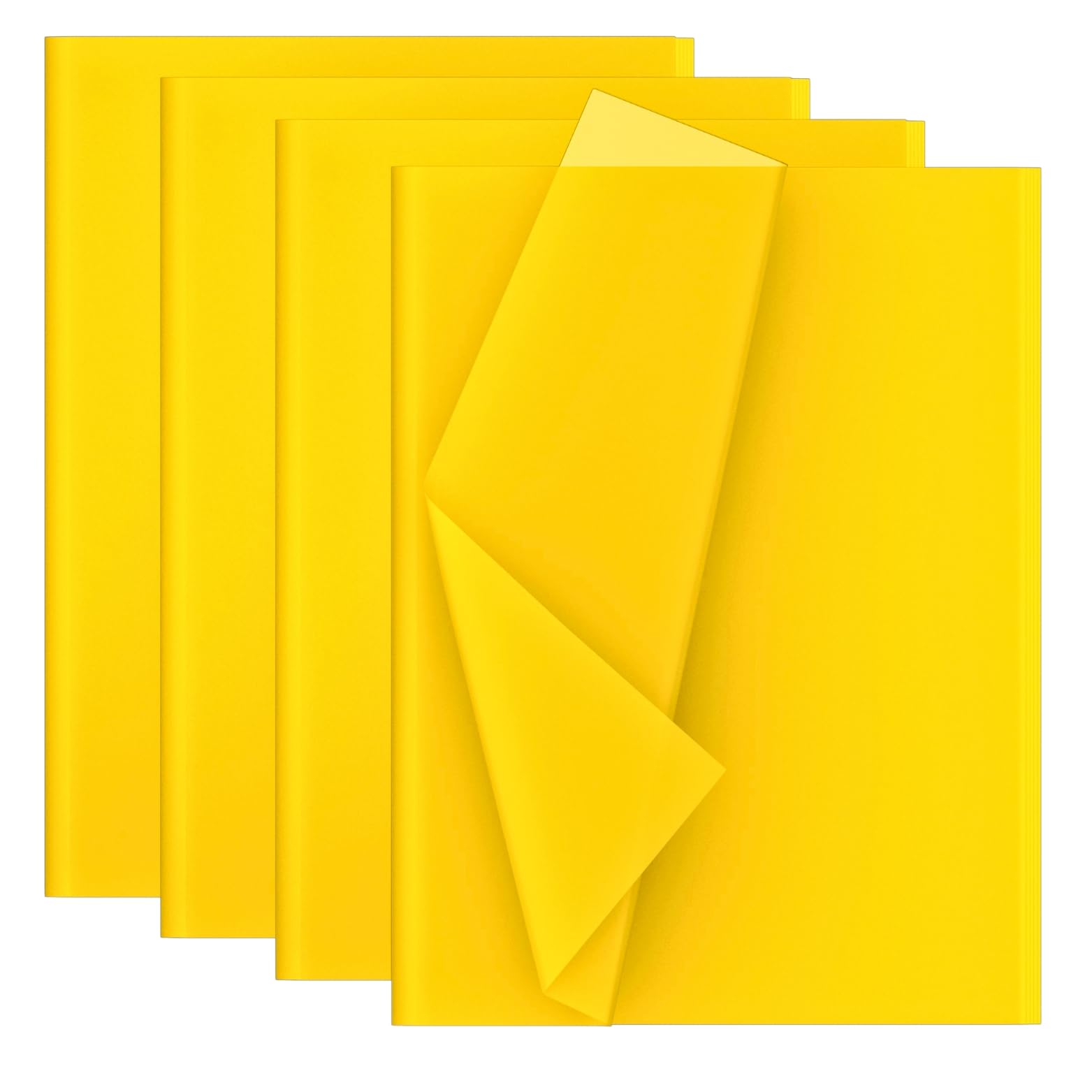 28 Sheets of Tissue Paper 50 x 70 cm Yellow