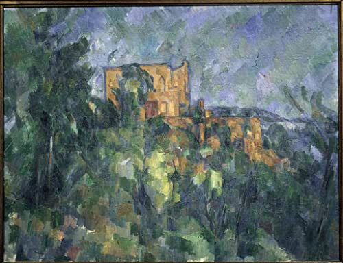 Toile Paul Cézanne Château Noir affiche d'art décoration murale salon tableau 60x90cm