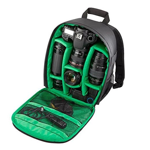 Heekpek Cámara Bolsa DSLR Mochila Impermeable a Prueba De Agua para Sony Nikon Canon con Soporte para Trípode