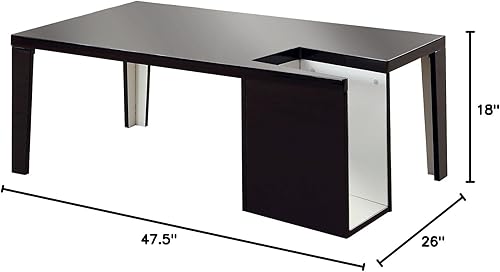 Miniatura 9 de Furniture of America Leblanc Mesa de centro, color blanco