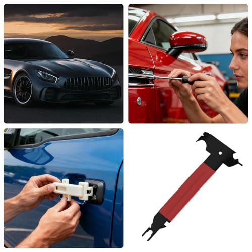 Extractor de paneles de coche con mango de acero para clips de camión y tractor 5