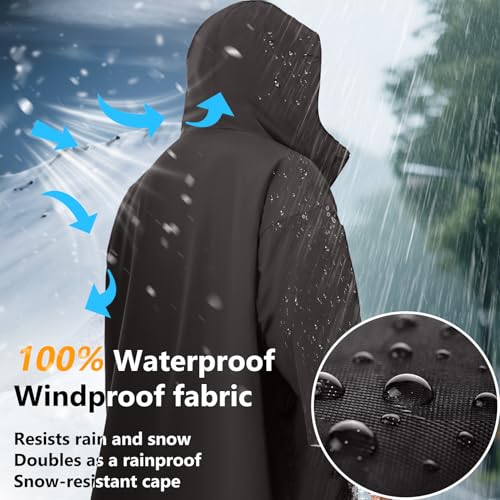 Swim Parka Women Men Windproof Sherpa-Lined Unisex Parka Quick-dry Robe Coat for Youth,Oversize Swimming Warm Jacket3