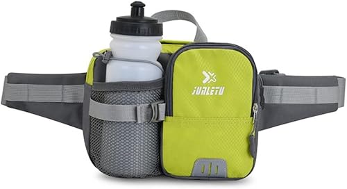 Clape Riñonera con soporte para botella de agua, senderismo, multiusos, impermeable, para hombres, mujeres, niños, caminar, correr, senderismo,