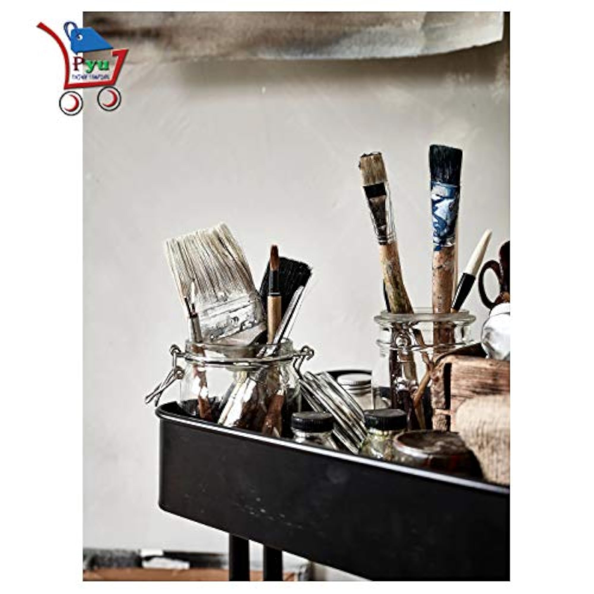 P YU® Kitchen Storage Organizer Spice Rack Tray with Wheels