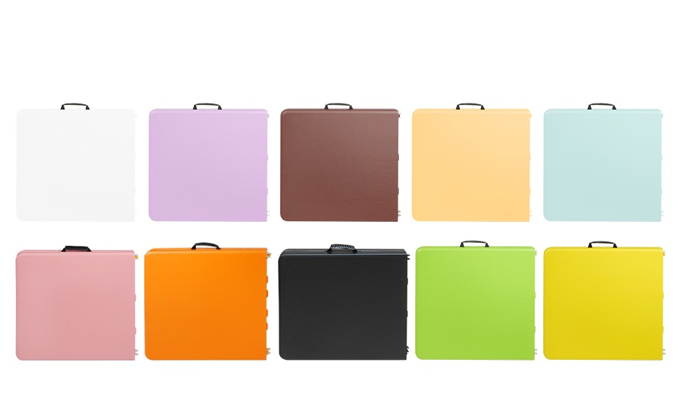 Mesa Plegable SculPong CT de 4 FT, Plástico Rectangular Plegable, Portátil, Color Rosa miniatura 7
