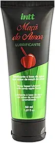 Lubrificante Gel Intt Maçã do Amor Sabor Base d'água Deslizante Simulação de Lubrificação Natural 50 ml