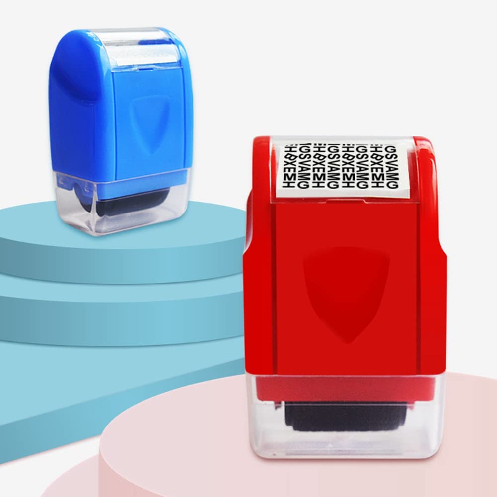 5-Teilige Sichtschutz-Stempelrolle ID-Schutzrolle Stempel IdentitäTsdiebstahl-Schutzrolle Stempel für Post, Datenschutz Vertraulich
