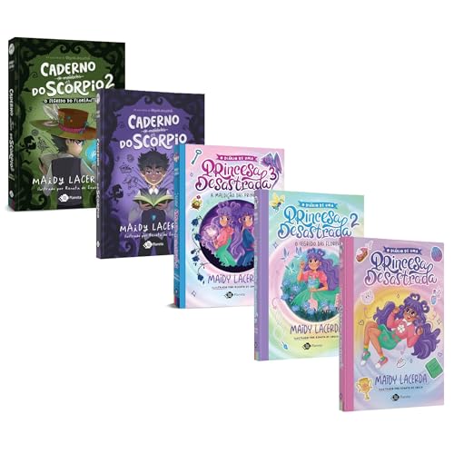 Kit O diário de uma princesa desastrada 1, 2 e 3 + O caderno de maldades do Scorpio 1 e 2 - 5 Volumes