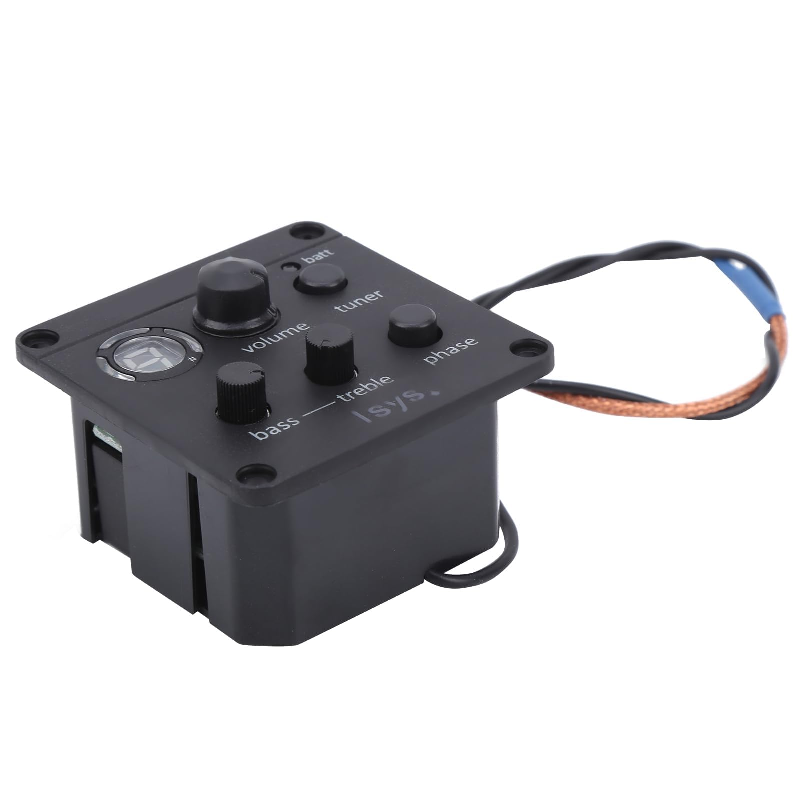 Pastilla de Guitarra Acústica Preamplificadores Integrados Ecualizador, Modo de Sintonización Manual Automático EQ Pegado a los Accesorios de Reemplazo del Instrumento del