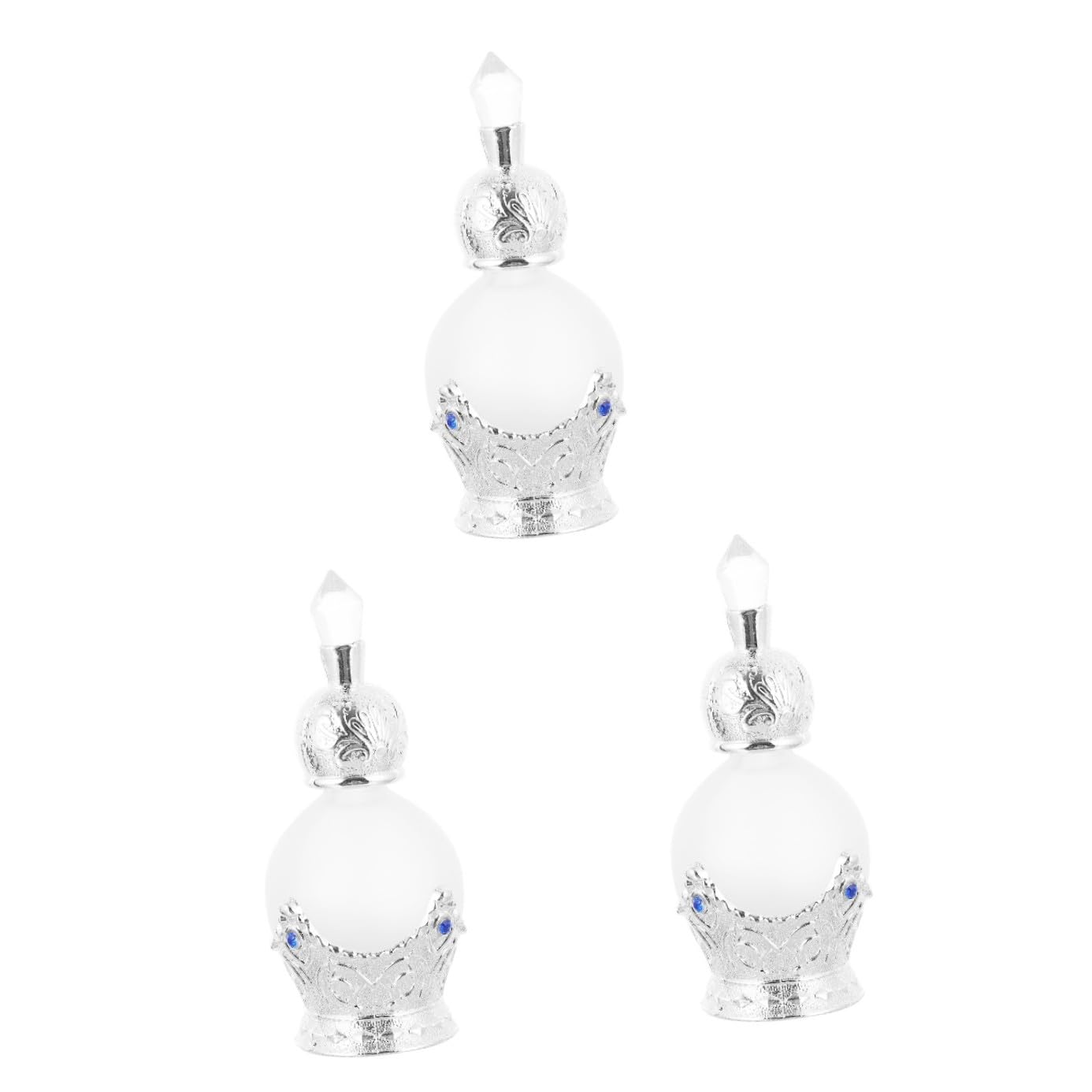 Healeved 3piezas Botella De Perfume Elegante Recargable Frasco Vacío De Fragancia Para Esencial Para Viajes y Uso Diario Diseño Práctico y Compacto