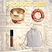 Tibetan Singing Bowl Set, 4.33 Inch Meditation Healing Sound Bowl with Cushion & Wooden Mallet & Zen Bag for Yoga Mindfulness Chakra Self-Regulation for Men Women