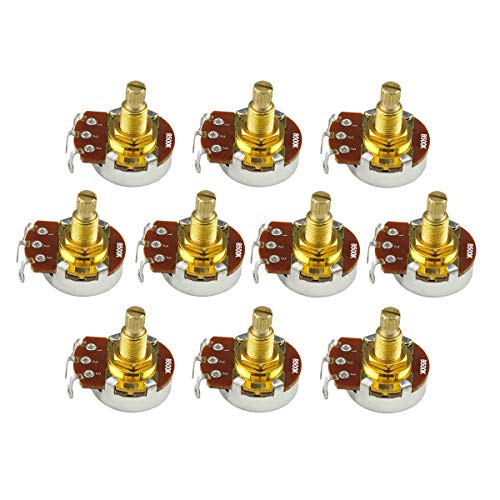 FLEOR 10 pièces potentiomètres de guitare pleine taille court L18mm arbre Audio Volume cône potentiomètre pour guitare… - Les Beatles, Paul McCartney, John Lennon, RIngo Starr, George Harrison FLEOR 10 pièces potentiomètres de guitare pleine taille court L18mm arbre Audio Volume cône potentiomètre pour guitare…