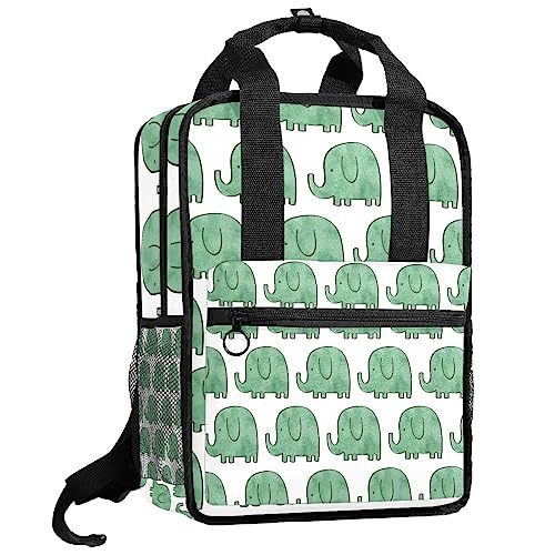 Sac à dos éléphant pour garçons et filles - Cartable scolaire multicolore 35cm