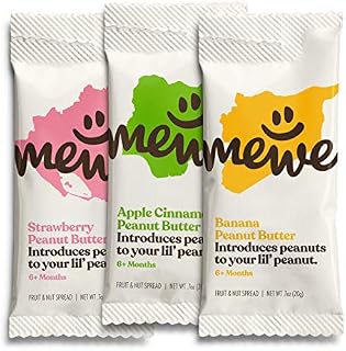 MeWe Baby | Healthy Peanut Butter Snacks | First Solid Food, 6+ Months