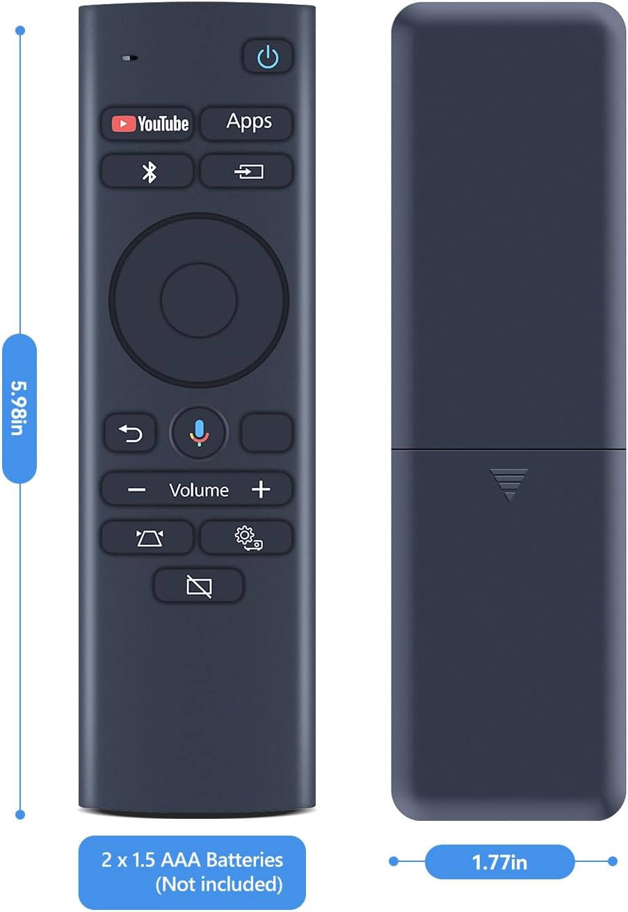 PZL EH-LS300 Voice Replacement Remote Control for Epson EpiqVision LS300 Short Throw Ultra Smart Projector 2212168 RC4261804 4261804 LS300W, Mini EF12 Smart Streaming Laser Projector