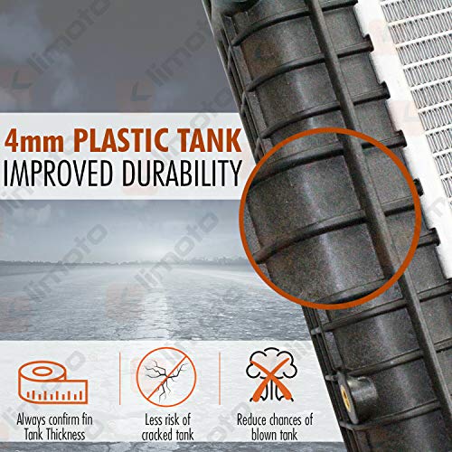 Klimoto Radiator | Fits Toyota Corolla 1993-1997 Geo Prizm 1993-1997 1.6L 1.8L L4 | Kli1409 #TOP3