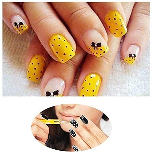 eS³kube 5 Pieces Set of Acrylic Dotting Tools for Nail Art Painting Tools Multi Color Stylus Pens for DIY 1