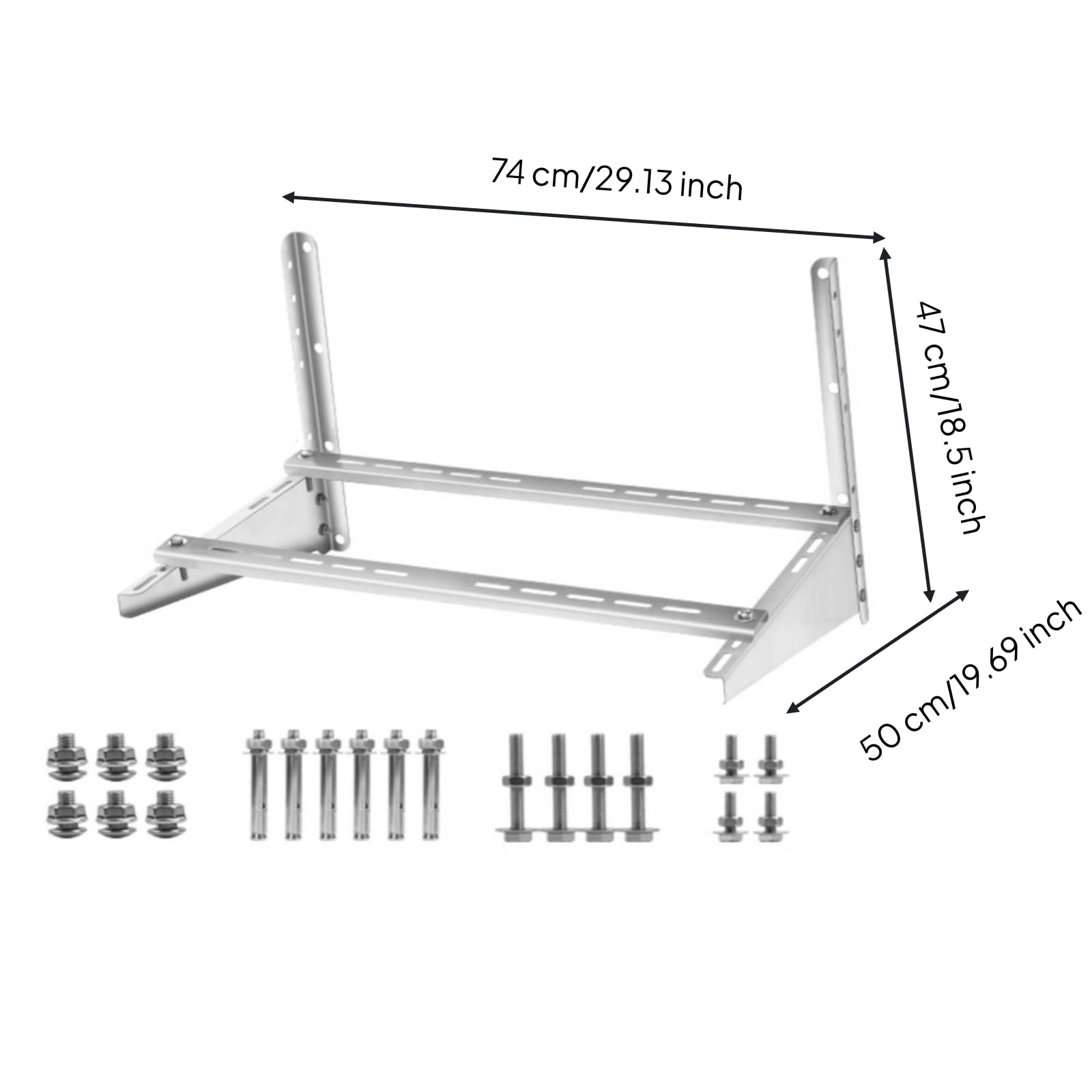 Staffa in Acciaio Inox , size to 1 | Staffe per Condizionatore , Rinforzato, Esterno, Insttori
