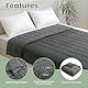 Good Nite Gewichtsdecke 6 kg Weighted Blanket Schwere Decke zum Schlafen Erwachsene Grau 125 x 180 cm Kuscheldecke Gewichtsdecke Flauschige Wohn