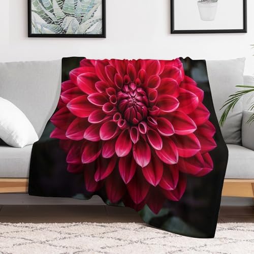 Couvertures en fleur flanelle 150x200cm pour lit et canapé