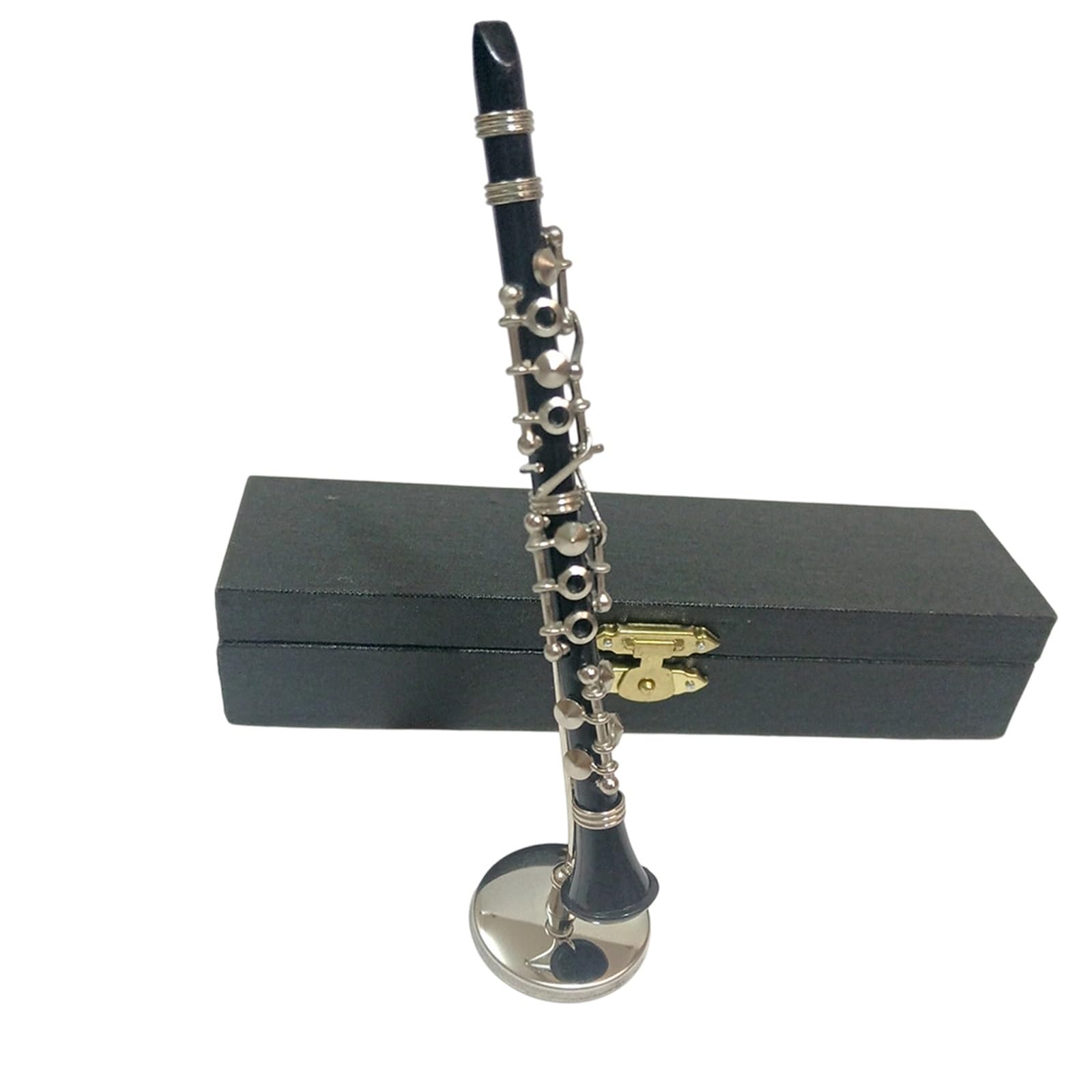 Miniaturowe ozdoby do instrumentów muzycznych Miniaturowy Model Klarnetu Flet Saksofon Ozdoba(15CM-1/6)