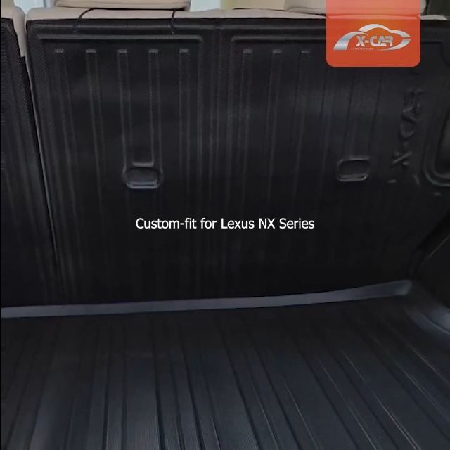 Premium Cargo Liner For Lexus NX 250 NX 350 AWD NX 450 2022-2025 - 100% Protection - Custom Fit Car Trunk Mat - All-Season Black Cargo Mat - 3D Shaped Laser Measured Trunk Liners